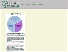 Tablet Screenshot of georgefinancial.net